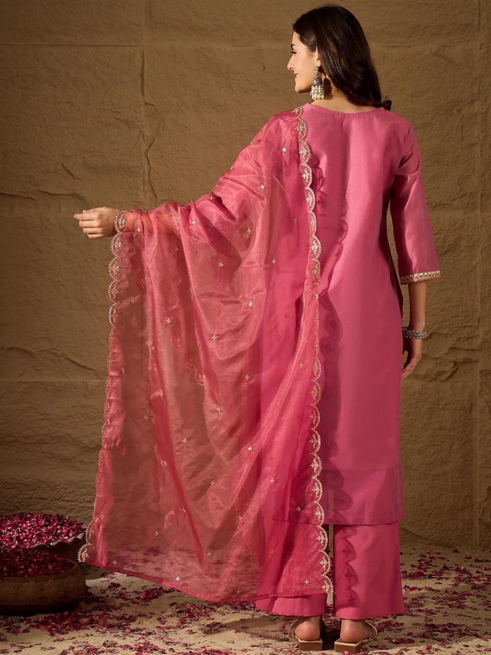 Navya Kurti 242 Party Wear Zari Weaving Jauqard Top with Pant and Dupatta