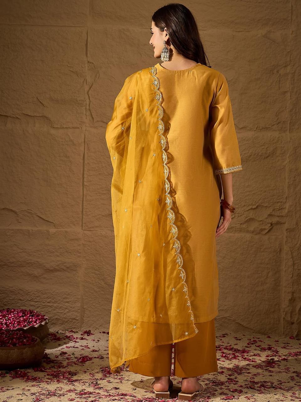 Navya Kurti 243 Party Wear Zari Weaving Jauqard Top with Pant and Dupatta