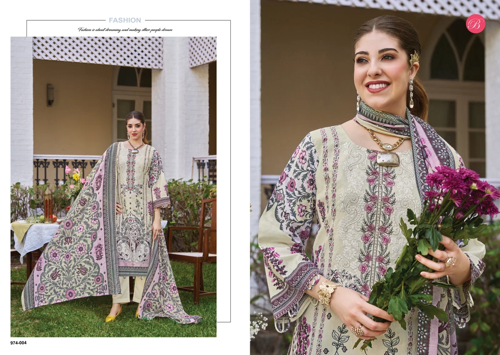 Belliza Naira Vol 140 Cotton With Self Embroidered Salwar Kameez Collection