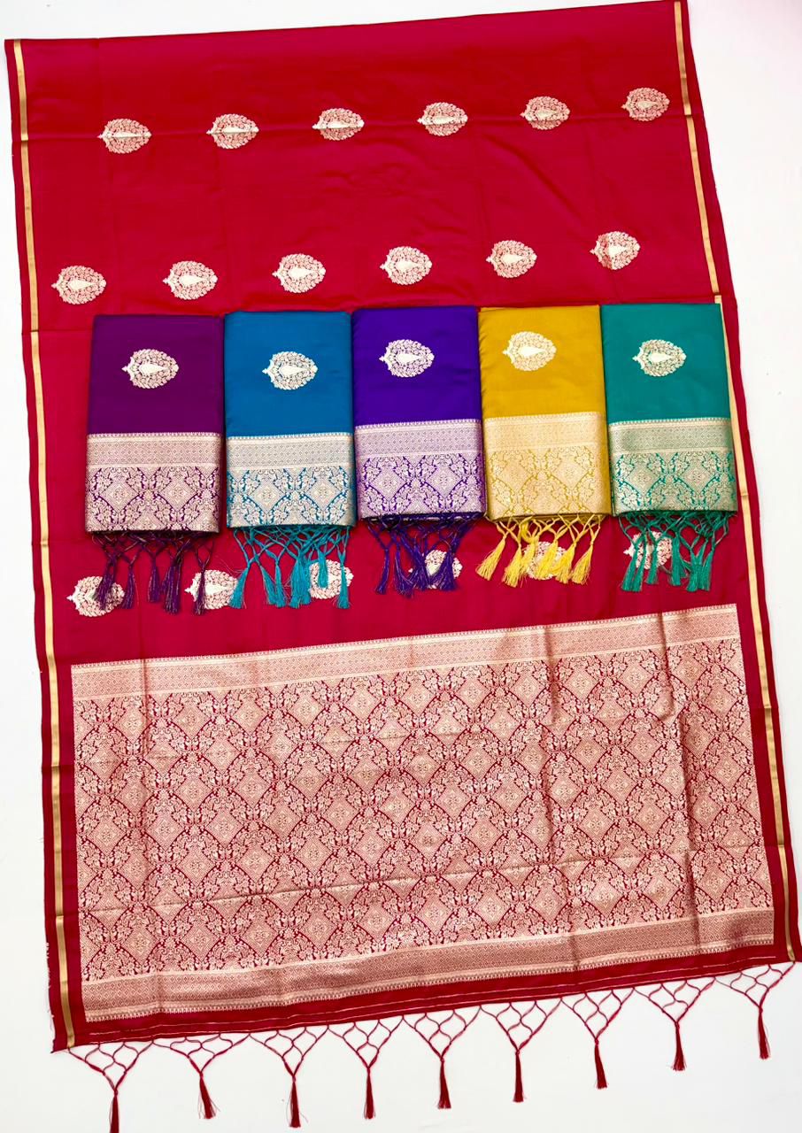 Rajtex Kanthkala Raasa Pure Satin Handloom Weaving Saree Collection