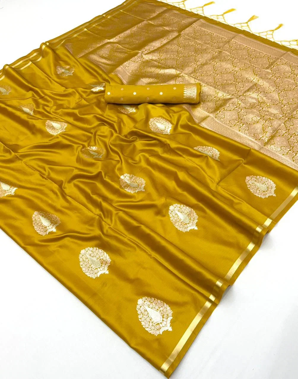 Rajtex Kanthkala Raasa Pure Satin Handloom Weaving Saree Collection