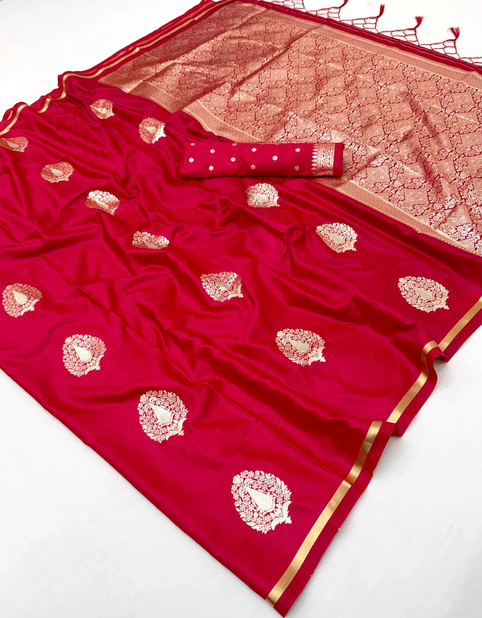 Rajtex Kanthkala Raasa Pure Satin Handloom Weaving Saree Collection