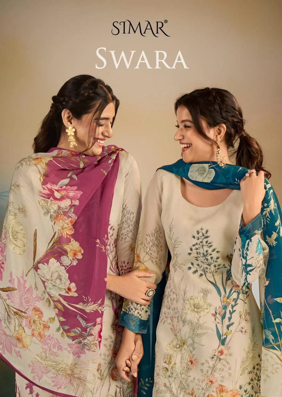 Glossy Simar Swara Viscose Organaza Digital Printed Salwar Kameez