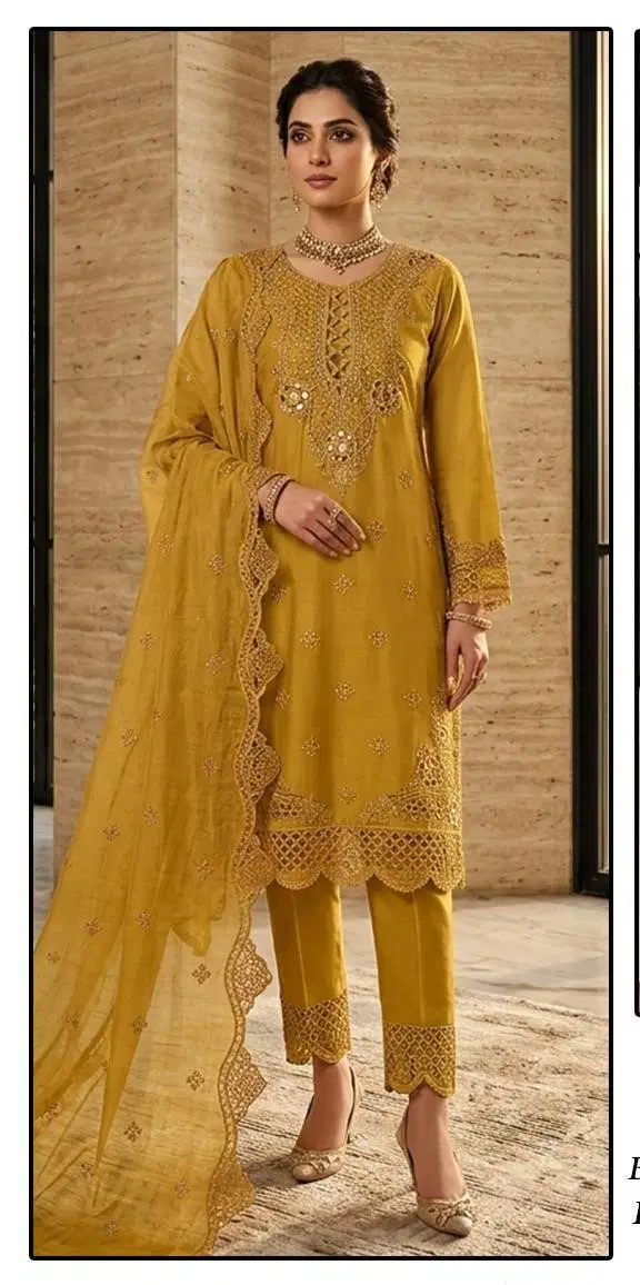 Hoor Tex 723 A To D Chiffon Embroidered Salwar Kameez