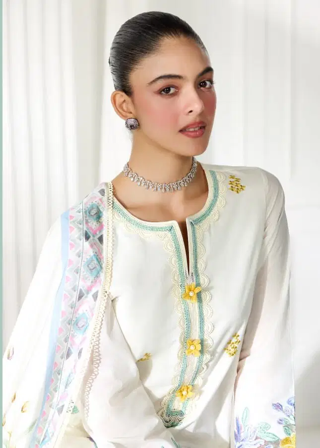 Kimora Heer Baroque Vol 248 Lawn Cotton With Resham Embroidered Salwar Kameez