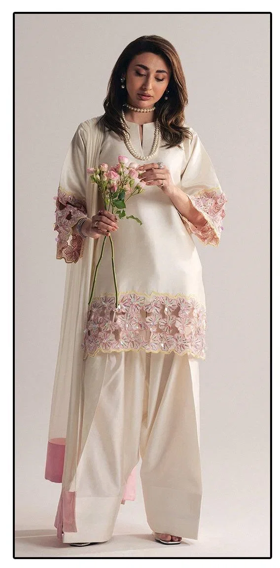 Hoor Tex 808 Malai Satin Designer Salwar Kameez Collection