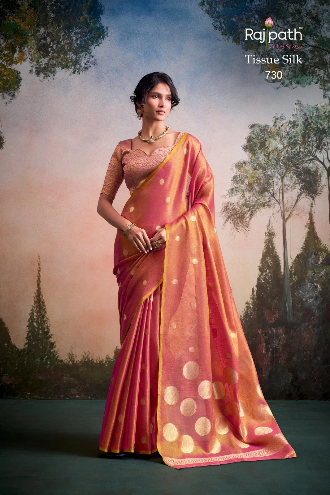 Rajpath Anvika Dollar Tissue Silk Party Wear Saree Collection