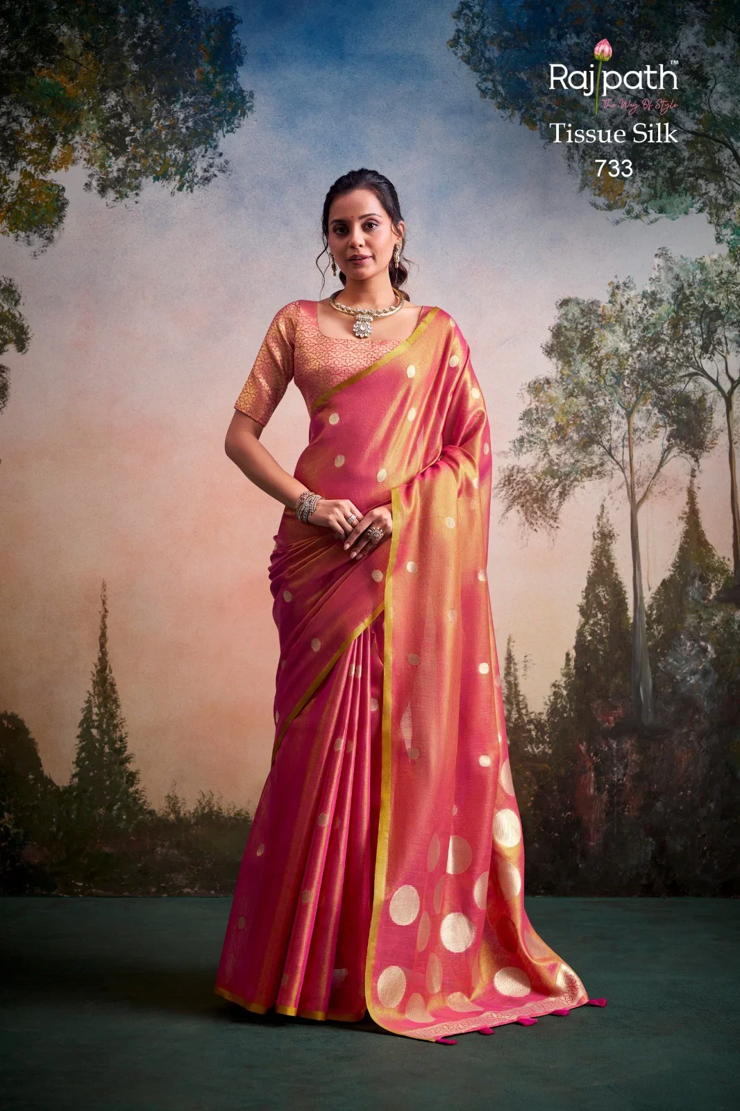Rajpath Anvika Dollar Tissue Silk Party Wear Saree Collection