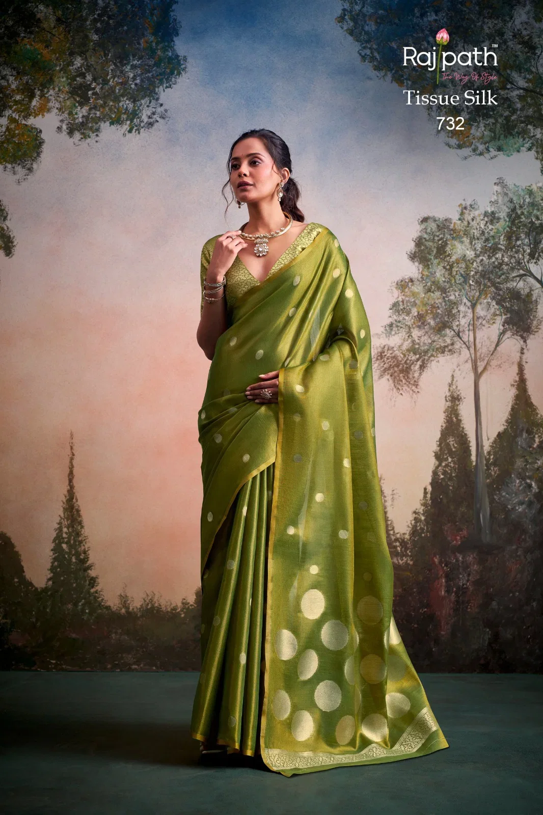 Rajpath Anvika Dollar Tissue Silk Party Wear Saree Collection