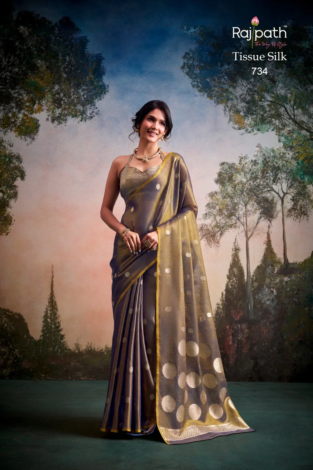 Rajpath Anvika Dollar Tissue Silk Party Wear Saree Collection