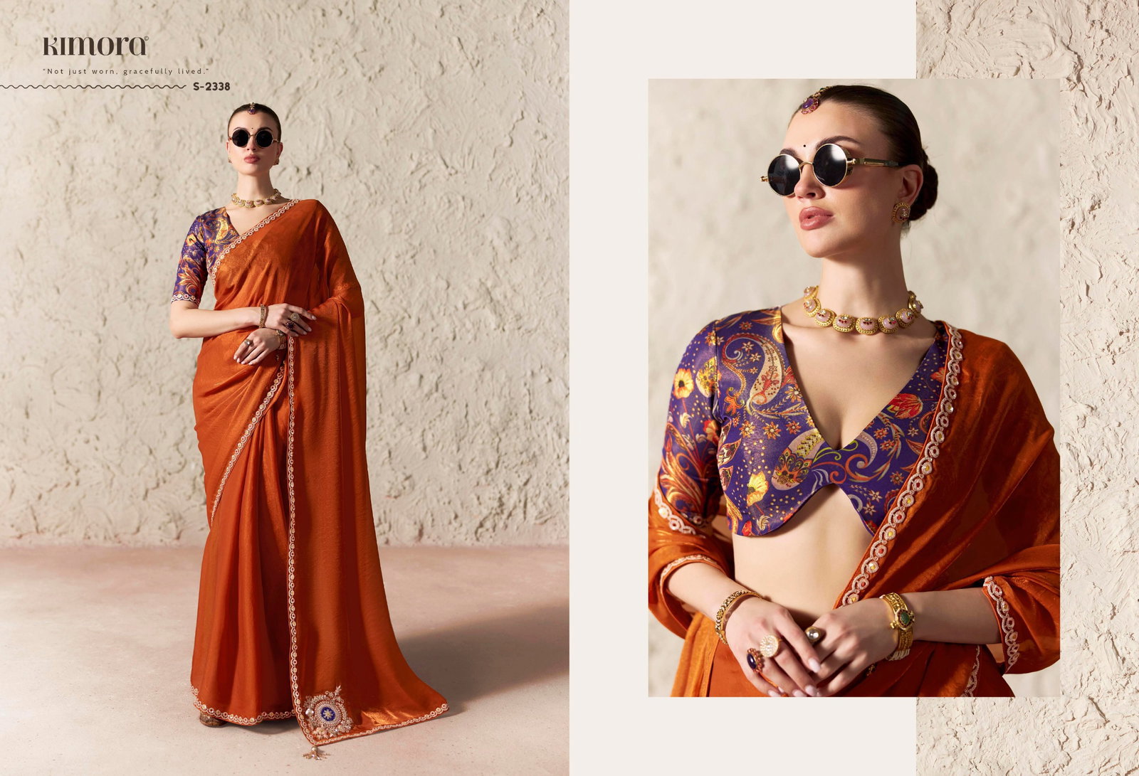 Kimora Rangat Vol 4 Pure Fancy Tissue Designer Festive Wear Sarees Collection