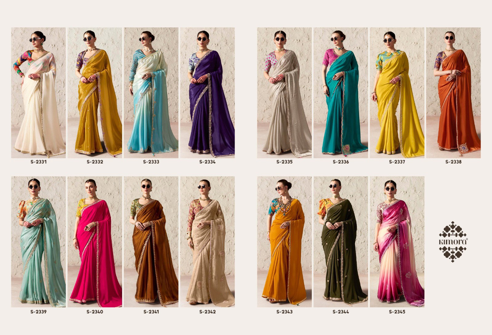 Kimora Rangat Vol 4 Pure Fancy Tissue Designer Festive Wear Sarees Collection