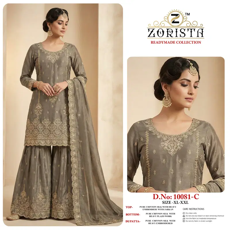 Zorista 10081 A To D Chinon Embroidered Salwar Kameez