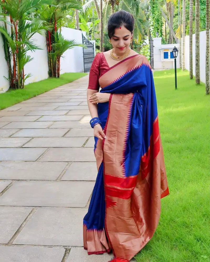 Soft Silk 3053 Lichi Silk Jacquard Work Saree Collection