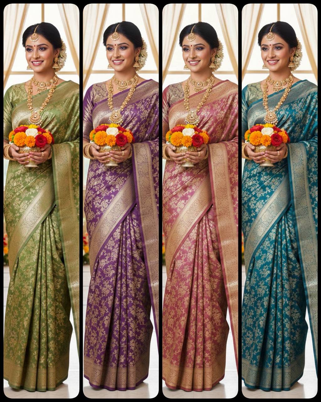 Aab Pattu Silk Vol 1 Soft Silk Rich Pallu Saree Collection