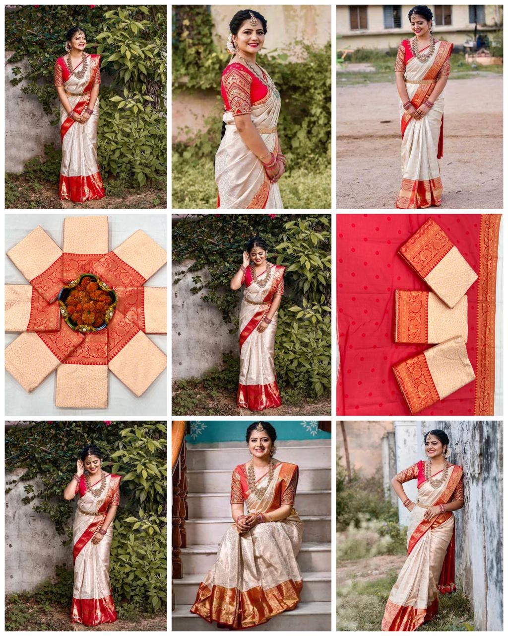 Soft Silk 6083 Lichi Silk Jacquard Work Saree Collection