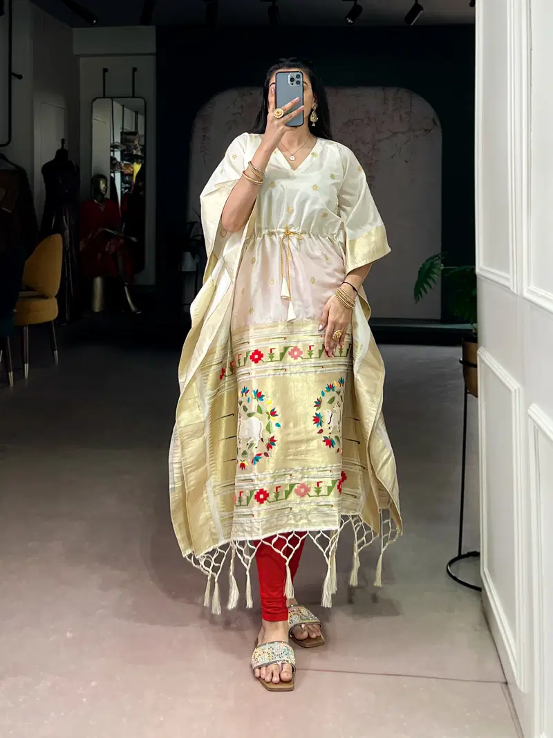 Taraa L 3801 Jacquard Zari Weaving Kaftan Collection