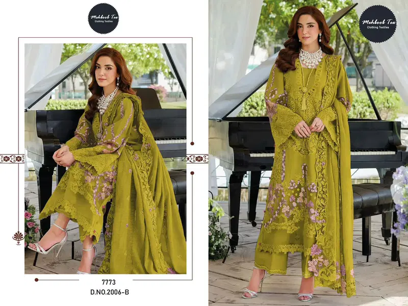 Mehboob Tex 2006 A To D Cambric Cotton Salwar Kameez