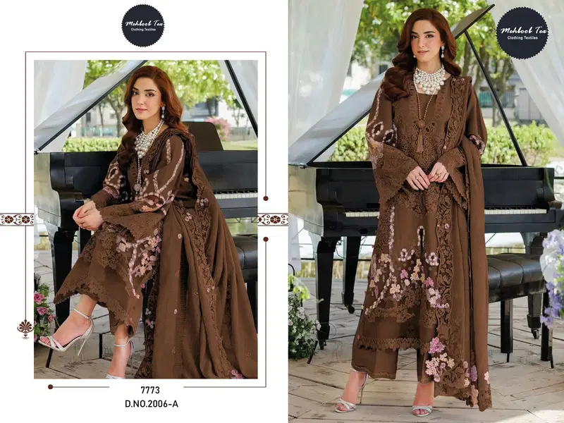 Mehboob Tex 2006 A To D Cambric Cotton Salwar Kameez