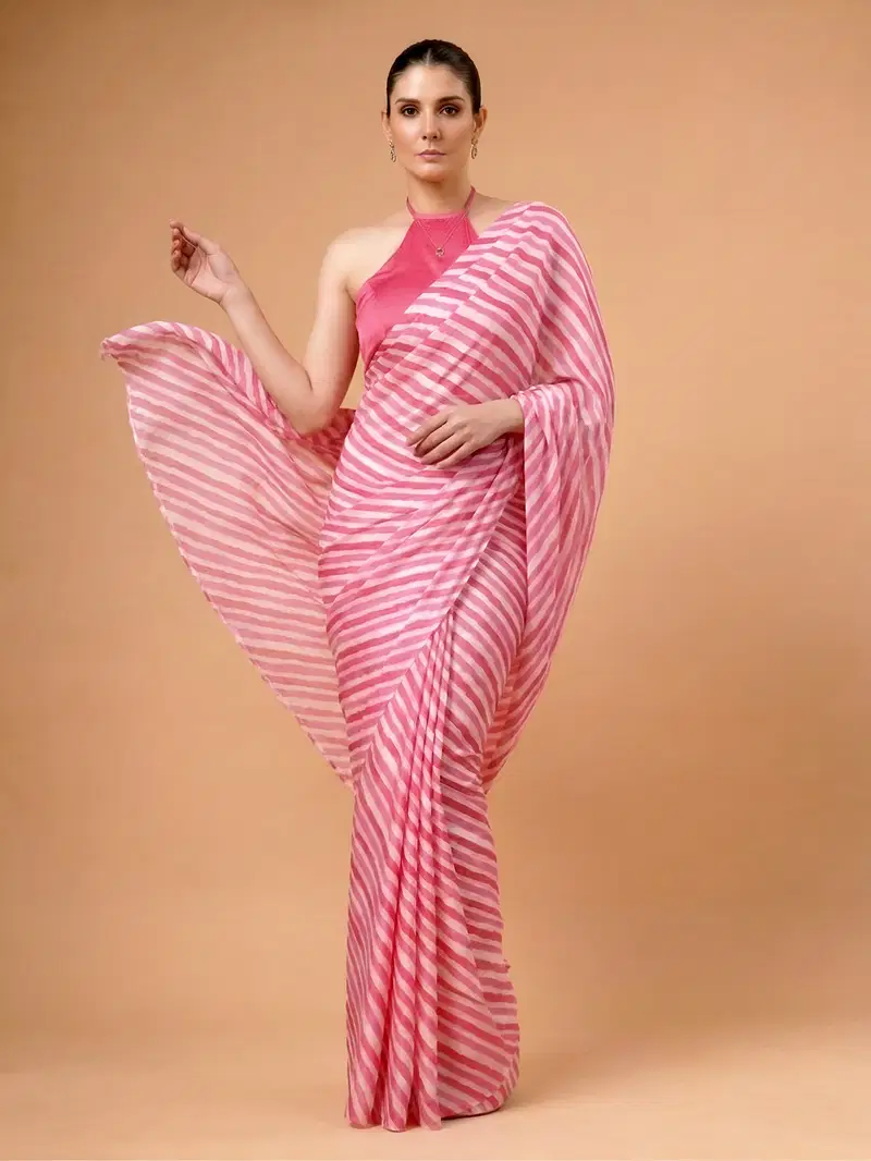 Taraa L 7002 Satin Silk Printed Casual Wear Saree Collection