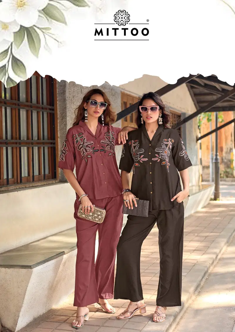 Mittoo Daizy Vol 2 Viscose Crape Co Ord Set Collection