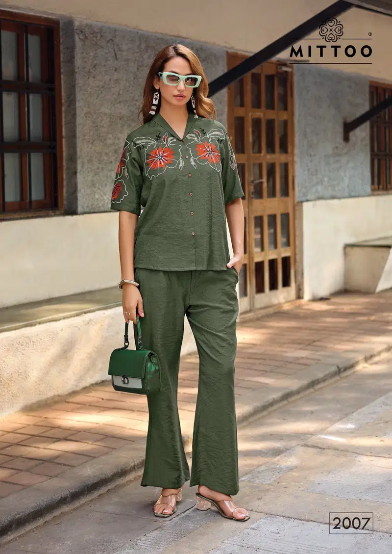 Mittoo Daizy Vol 2 Viscose Crape Co Ord Set Collection