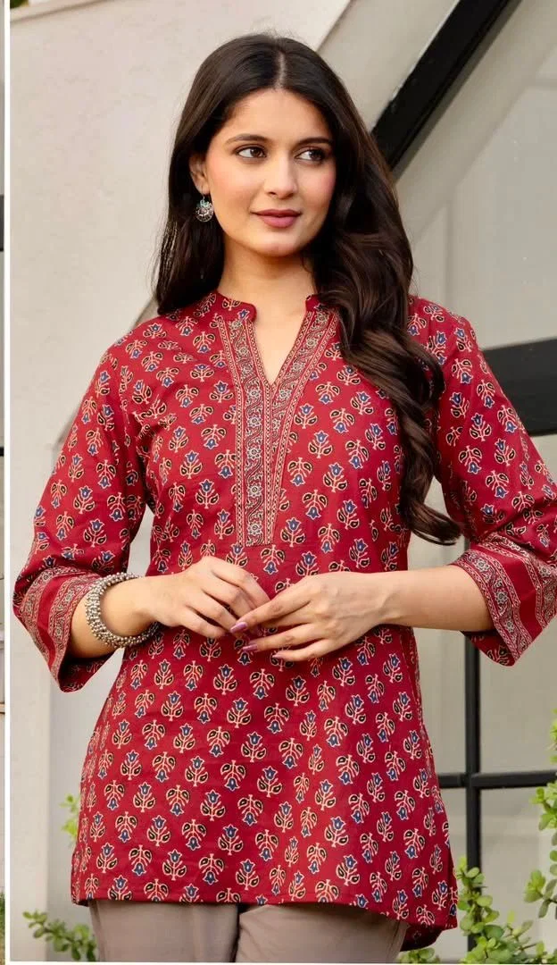 Blush Vol 7 Cotton Printed Casual Wear Top Collection
