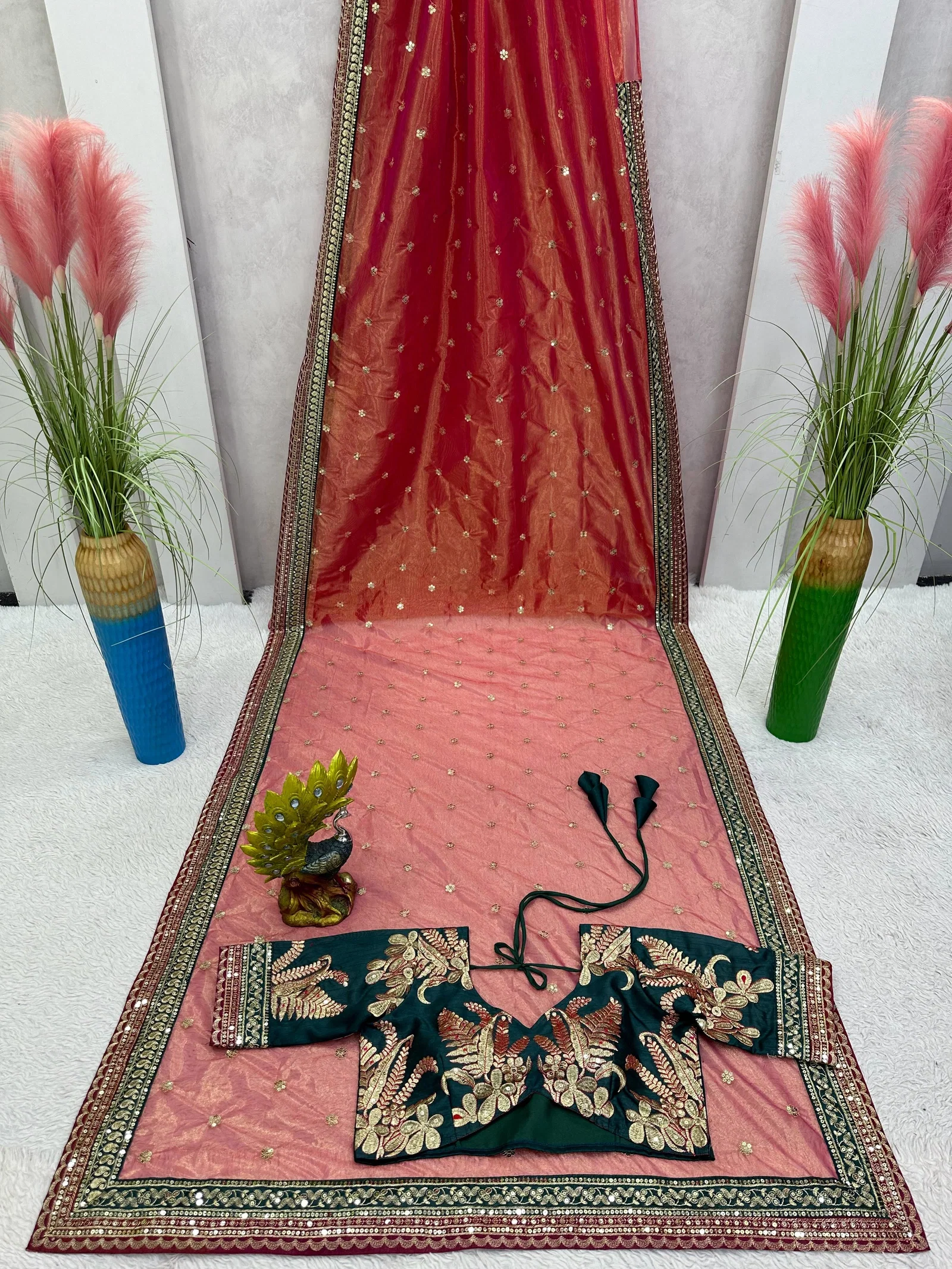 Glory KD 470 Twill Net Designer Saree
