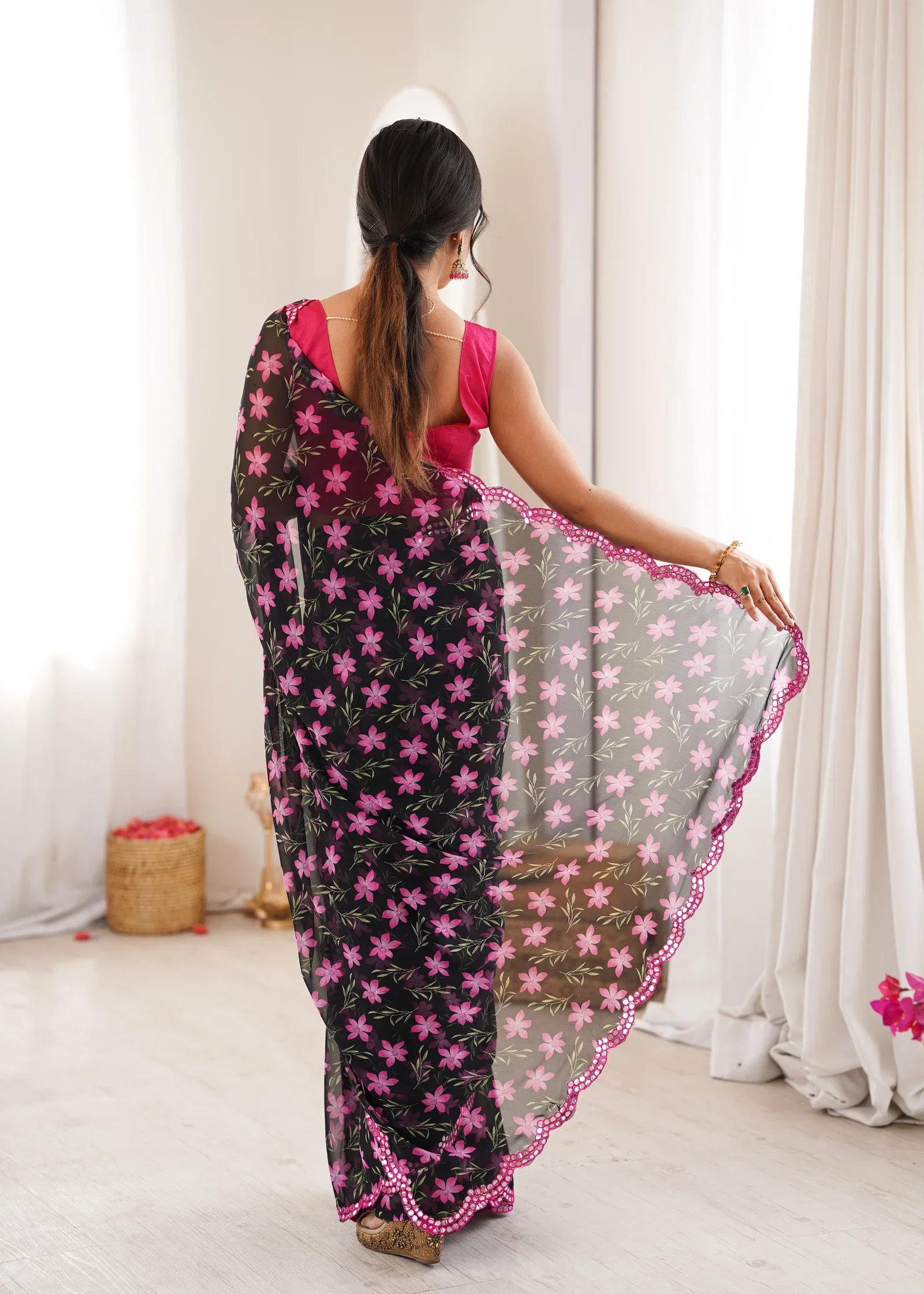 Pari 77 Heavy Georgette Floral Printed Saree Collection