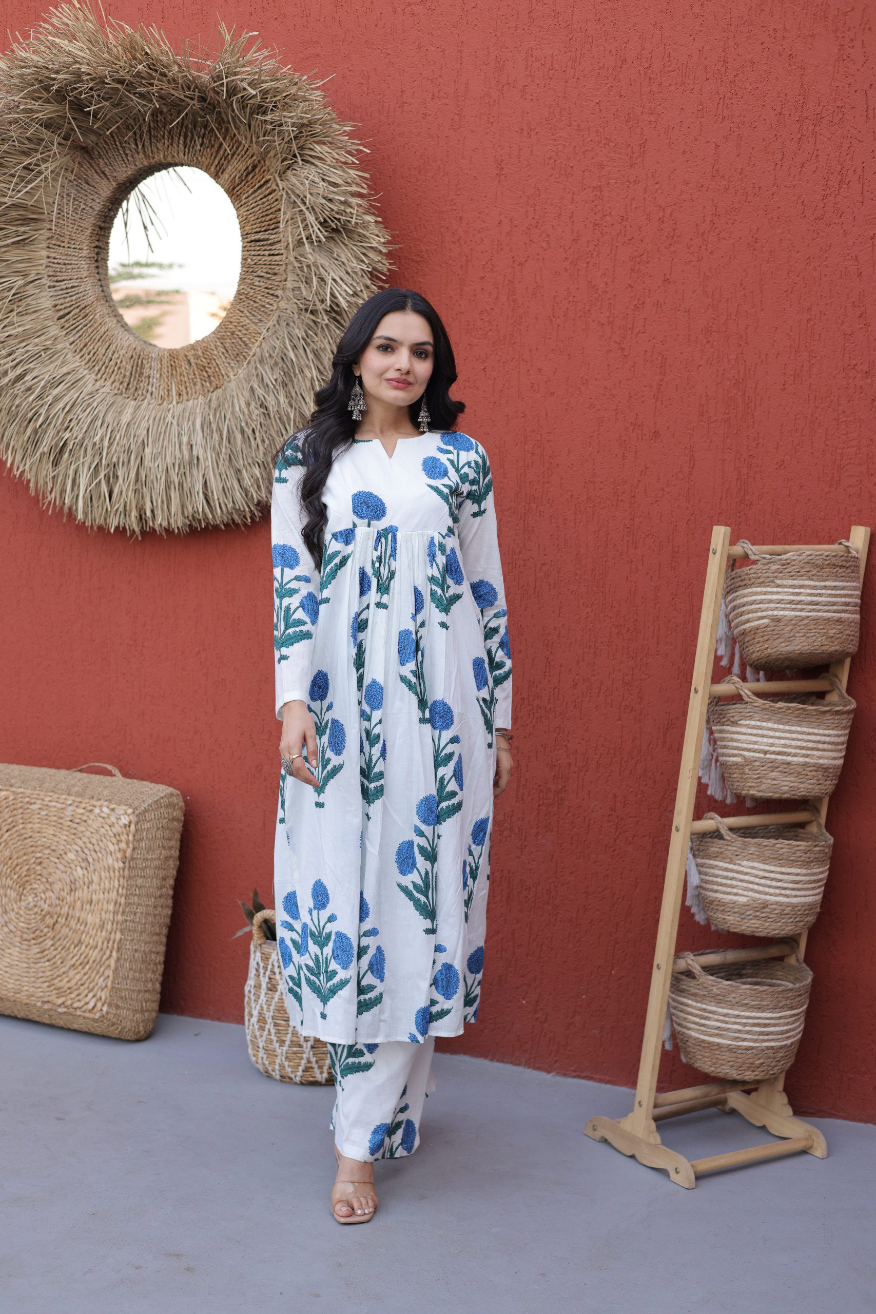 Lekha KA 1250 Cotton Printed Kurti With Bottom