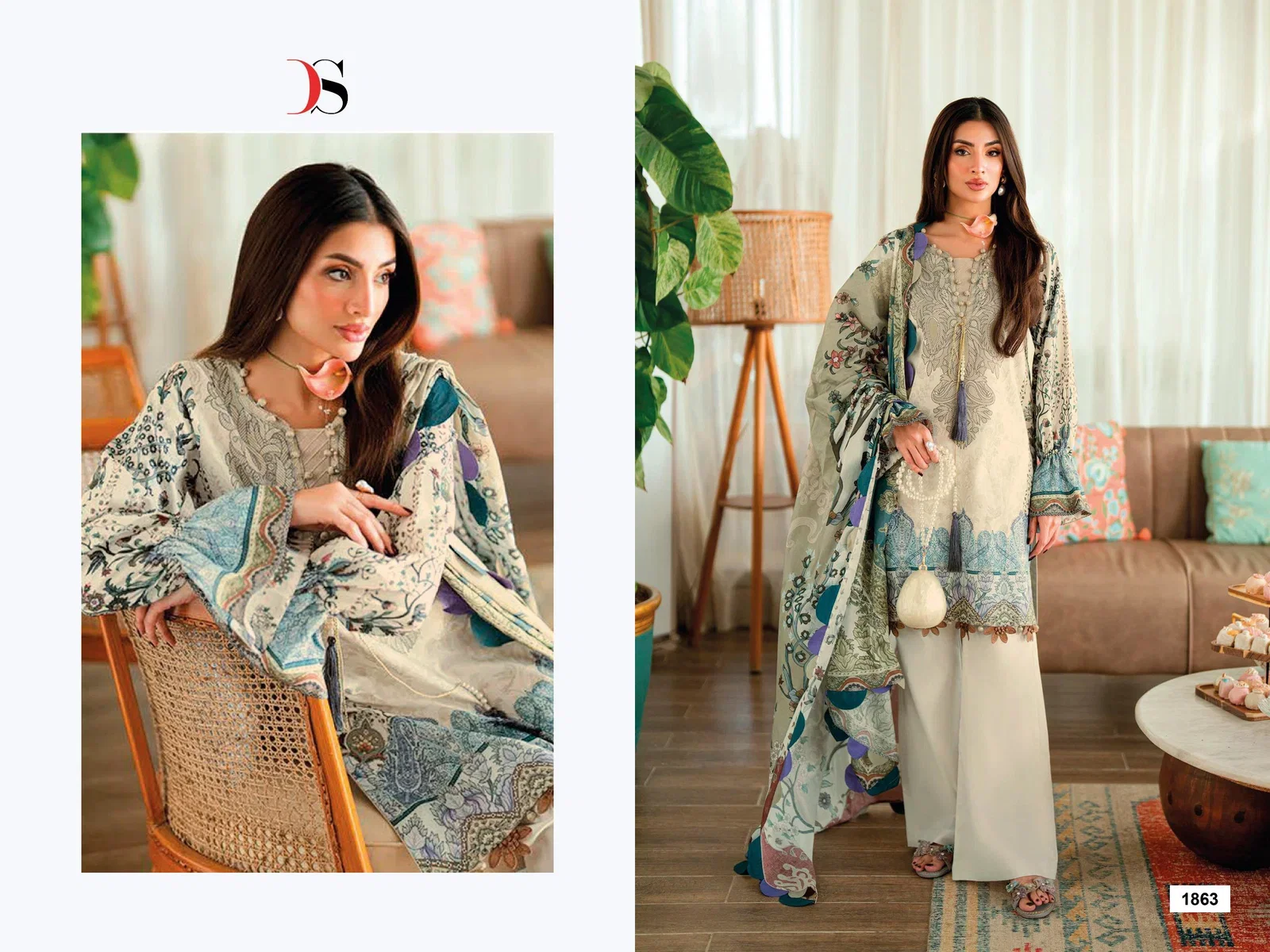 Deepsy Jade Urban Lawn Vol 9 Cotton Dupatta Cotton Pakistani Salwar Kameez