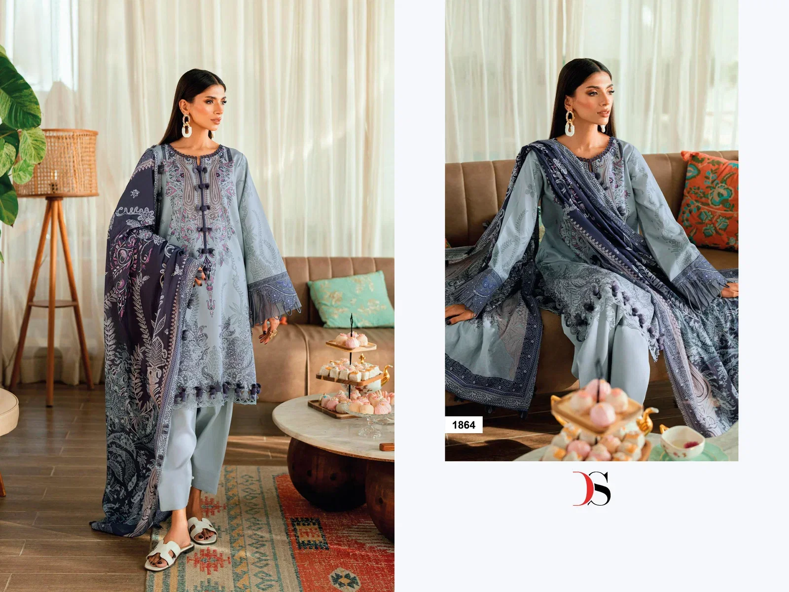 Deepsy Jade Urban Lawn Vol 9 Cotton Dupatta Cotton Pakistani Salwar Kameez