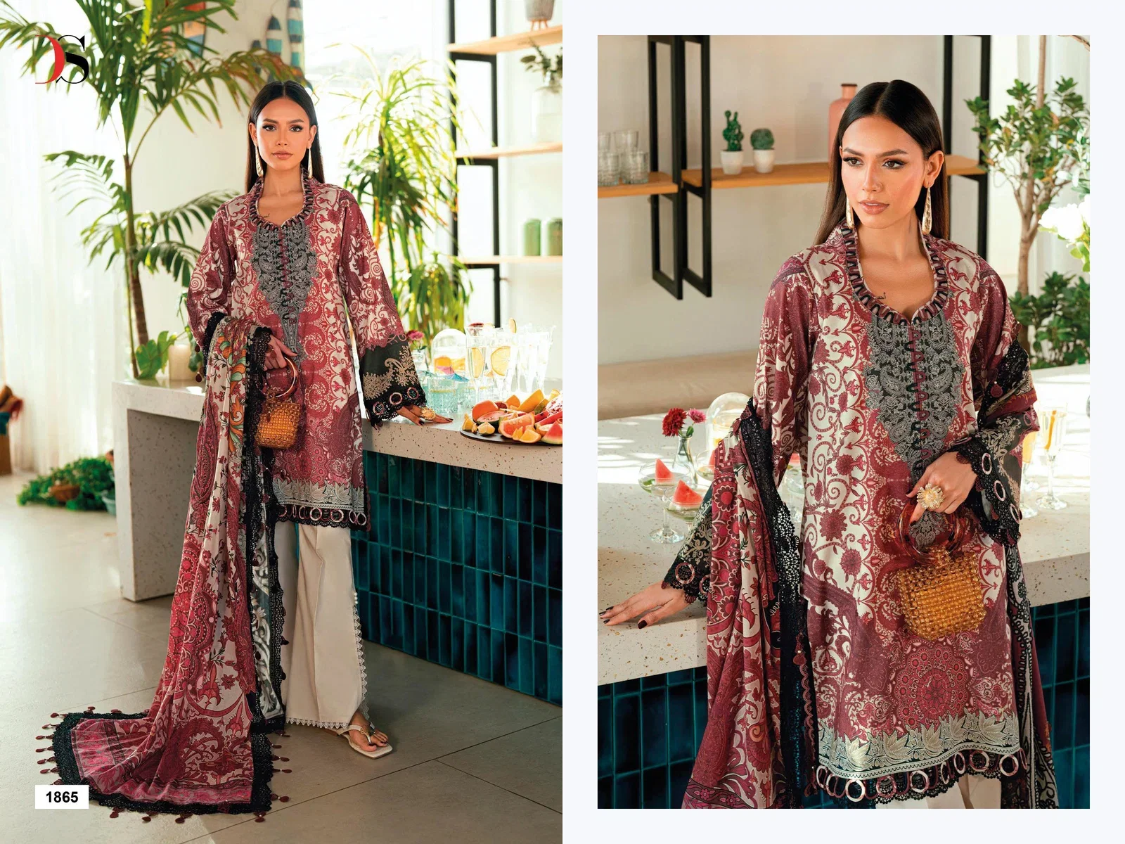 Deepsy Jade Urban Lawn Vol 9 Cotton Dupatta Cotton Pakistani Salwar Kameez