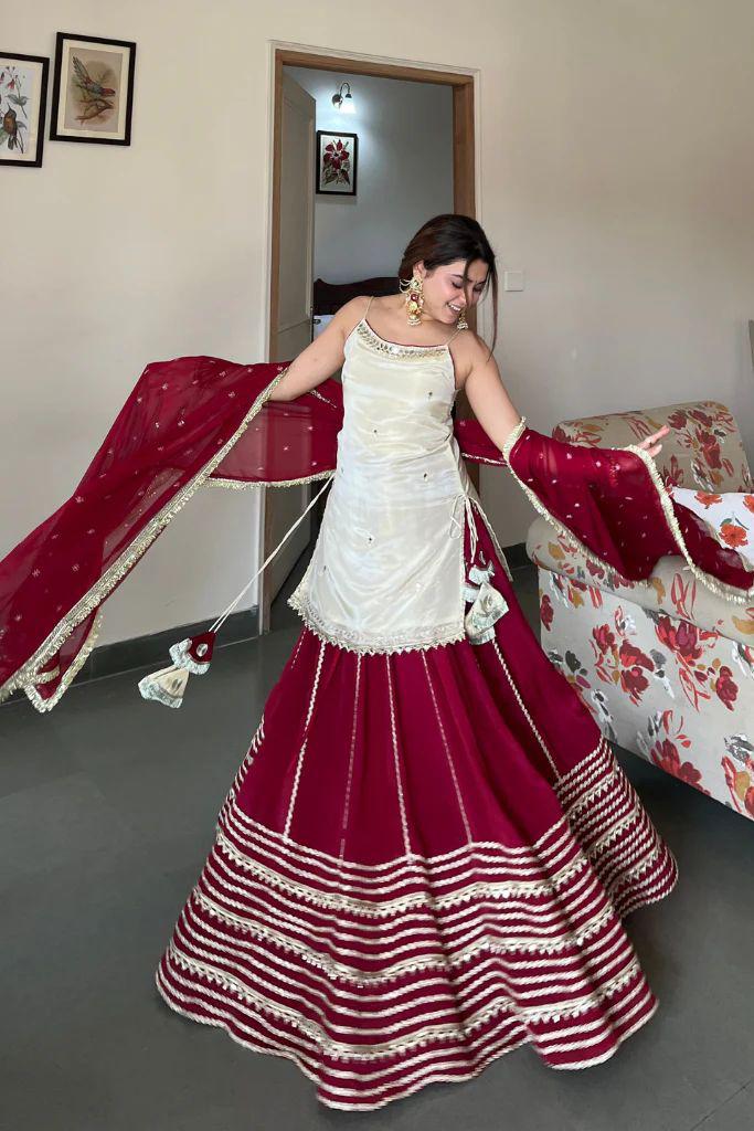 NCO 170 HSR109 Fendy Silk Real Mirror Work Top lehenga With Dupatta
