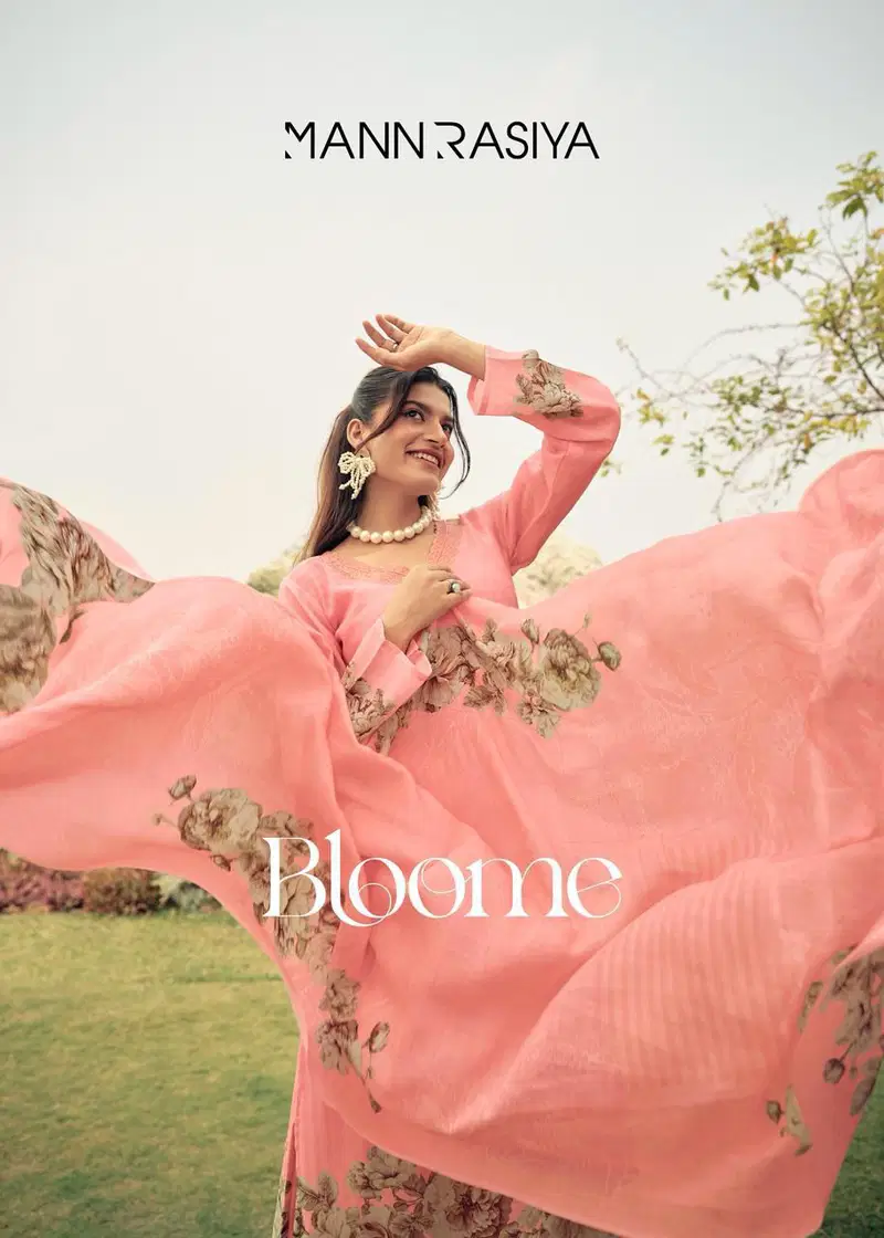 Mannrasiya Bloome Viscose Linen With Digital Printed Salwar Kameez