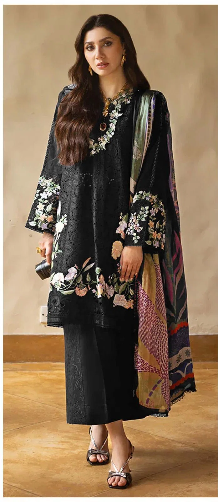 Saniya 7144 A To C Pure Cotton Chikankari Embroidered Salwar Kameez Collection
