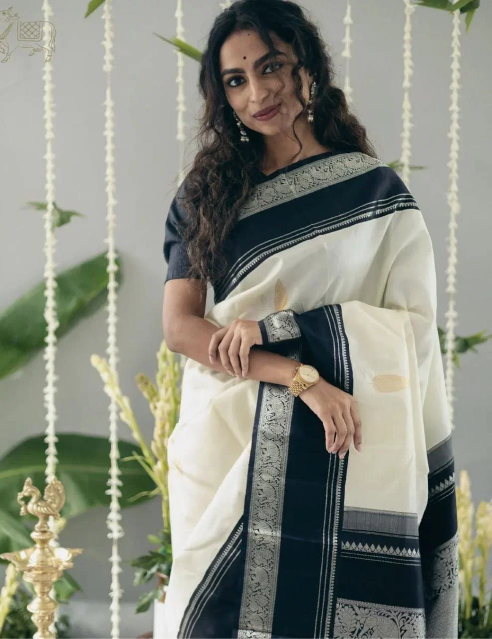 Soft Lichi Silk 6098 Jacquard Work Saree Collection