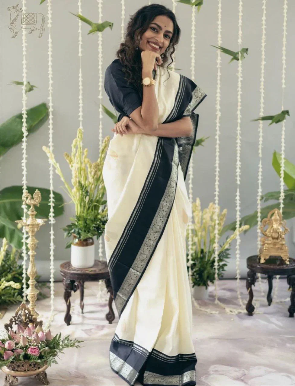 Soft Lichi Silk 6098 Jacquard Work Saree Collection