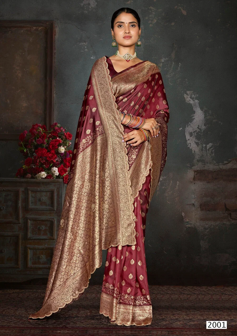 Saroj Arzoo Silk Jharkan Vol 2 Silk Wedding Saree Collection