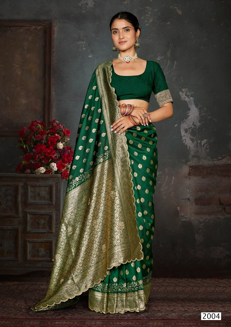 Saroj Arzoo Silk Jharkan Vol 2 Silk Wedding Saree Collection