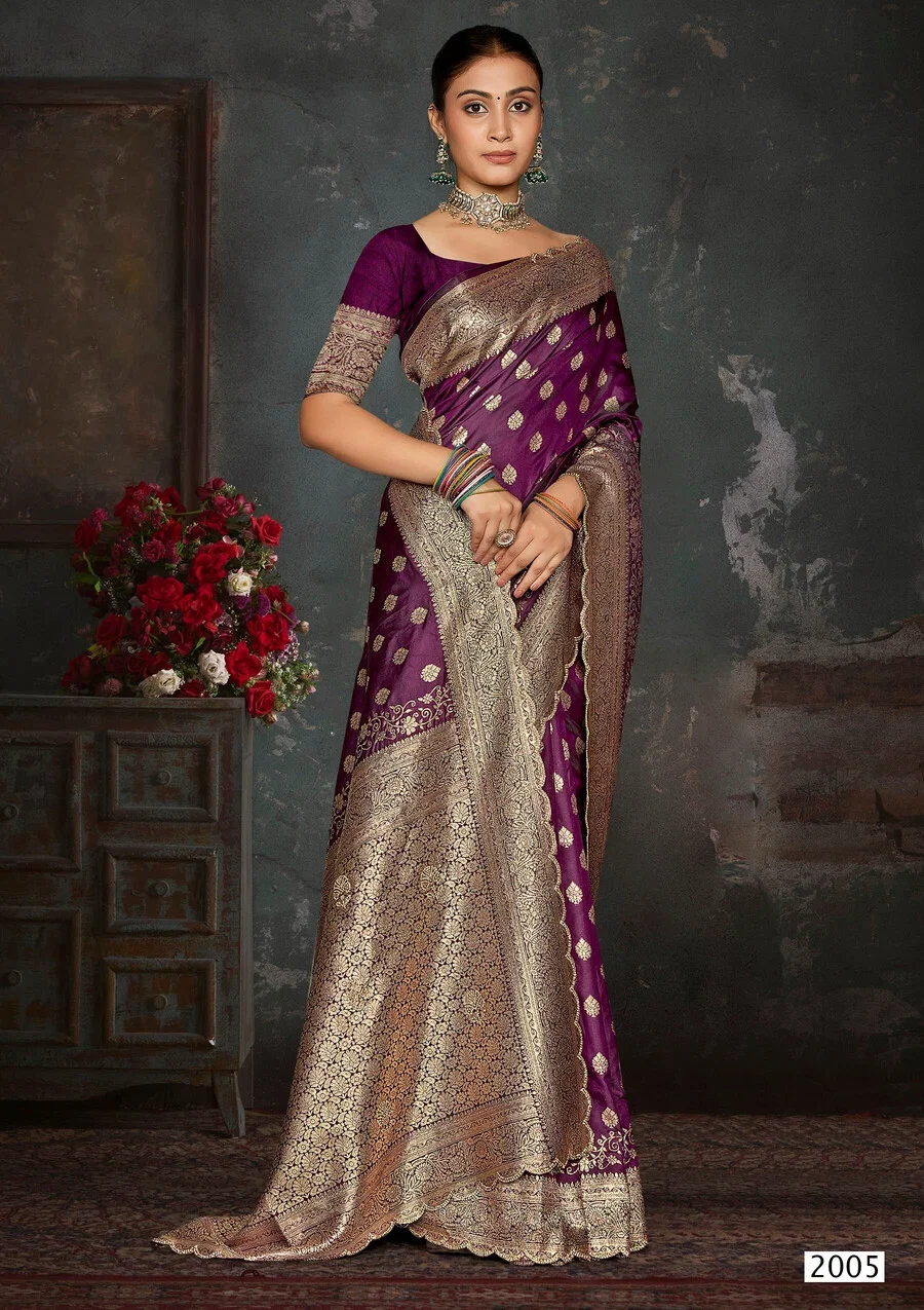 Saroj Arzoo Silk Jharkan Vol 2 Silk Wedding Saree Collection
