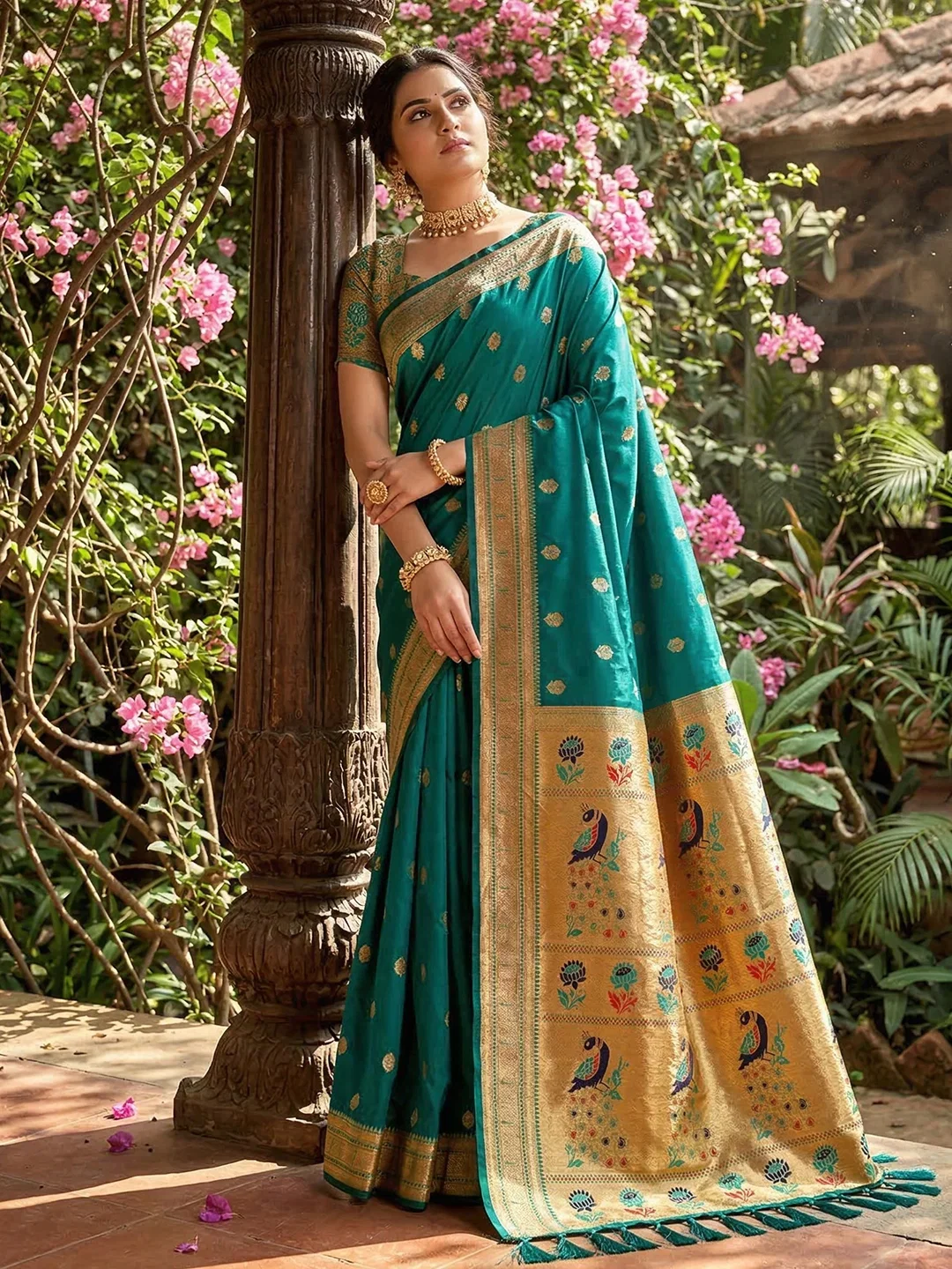 Ast Parampara Paithani Soft Silk Festival Saree Collection