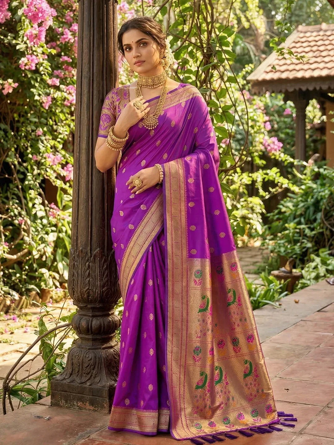 Ast Parampara Paithani Soft Silk Festival Saree Collection