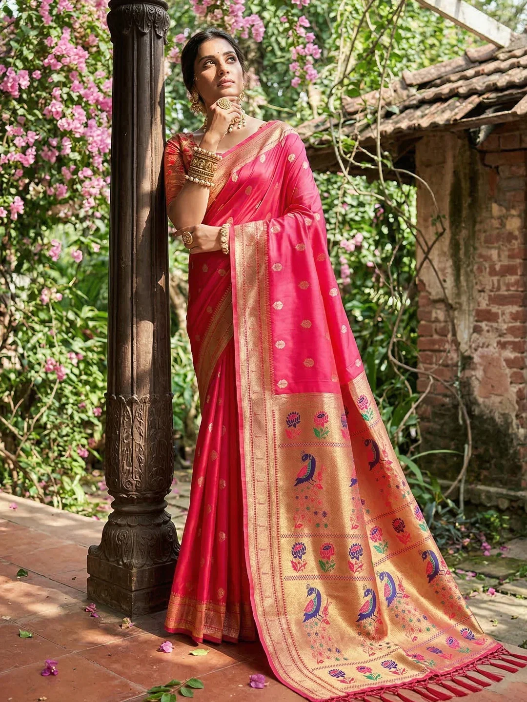 Ast Parampara Paithani Soft Silk Festival Saree Collection