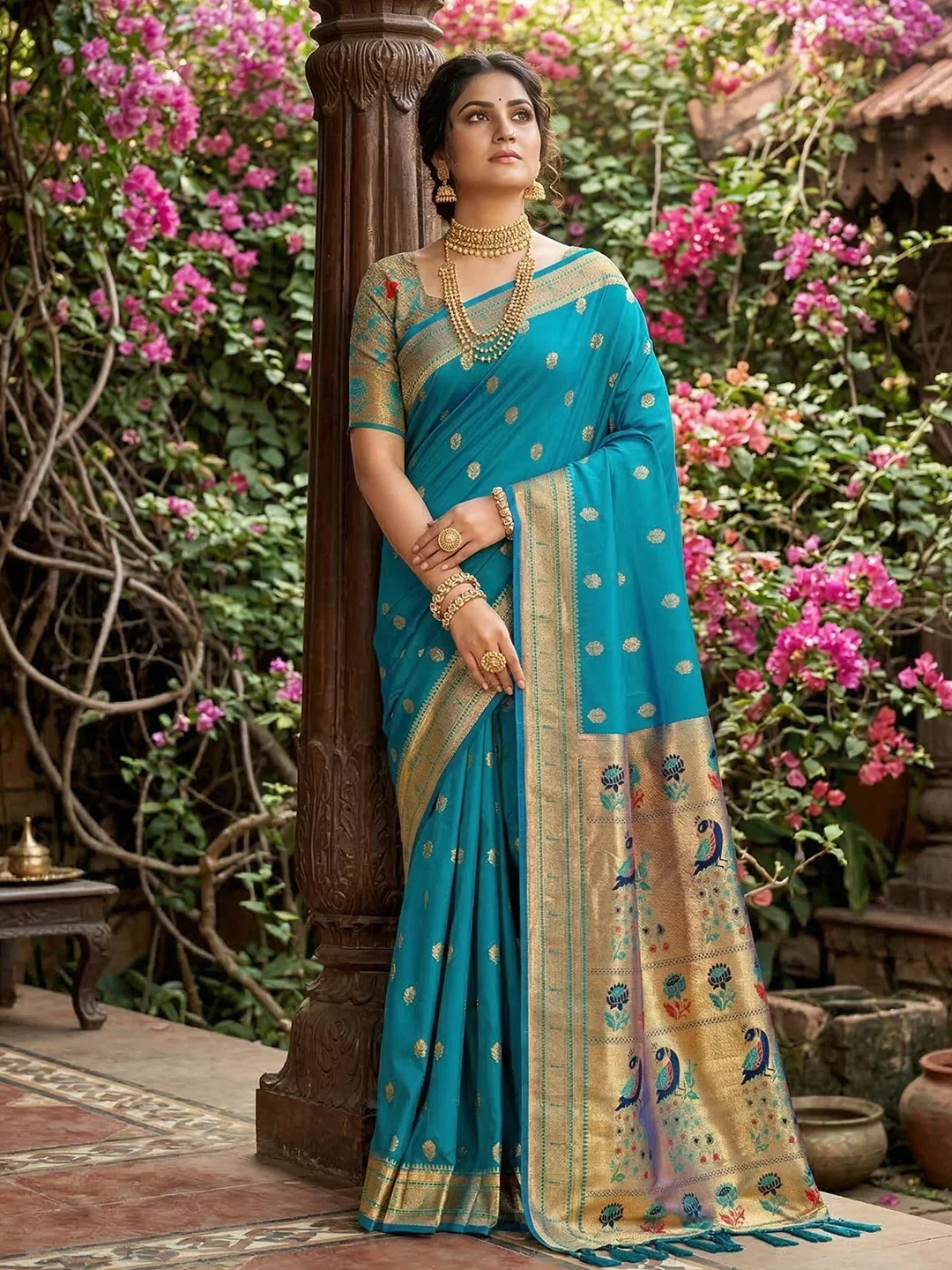 Ast Parampara Paithani Soft Silk Festival Saree Collection