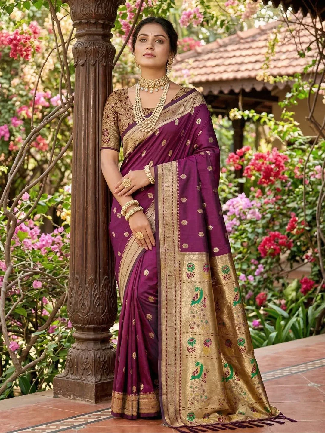 Ast Parampara Paithani Soft Silk Festival Saree Collection
