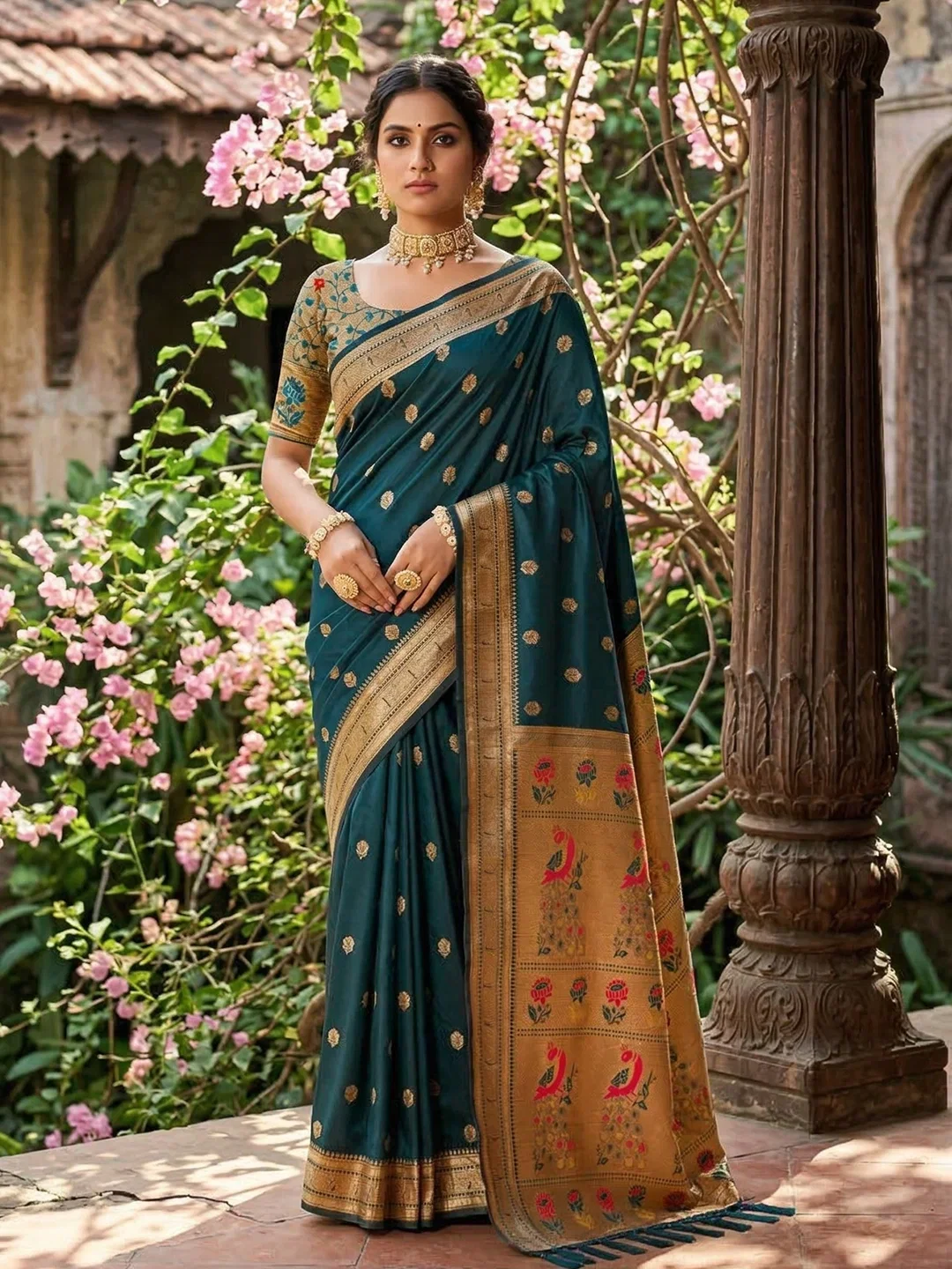 Ast Parampara Paithani Soft Silk Festival Saree Collection