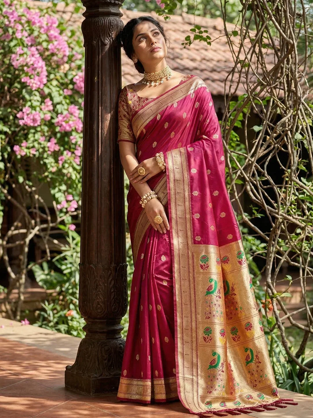 Ast Parampara Paithani Soft Silk Festival Saree Collection