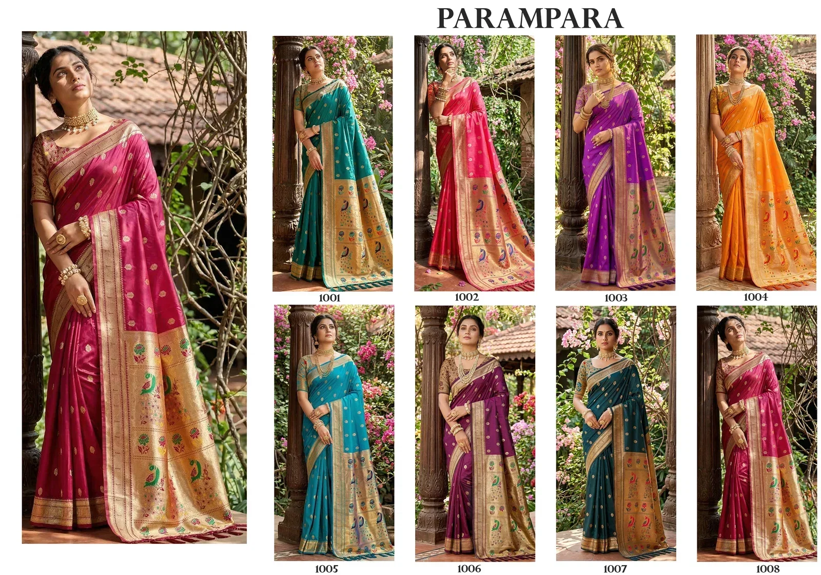 Ast Parampara Paithani Soft Silk Festival Saree Collection