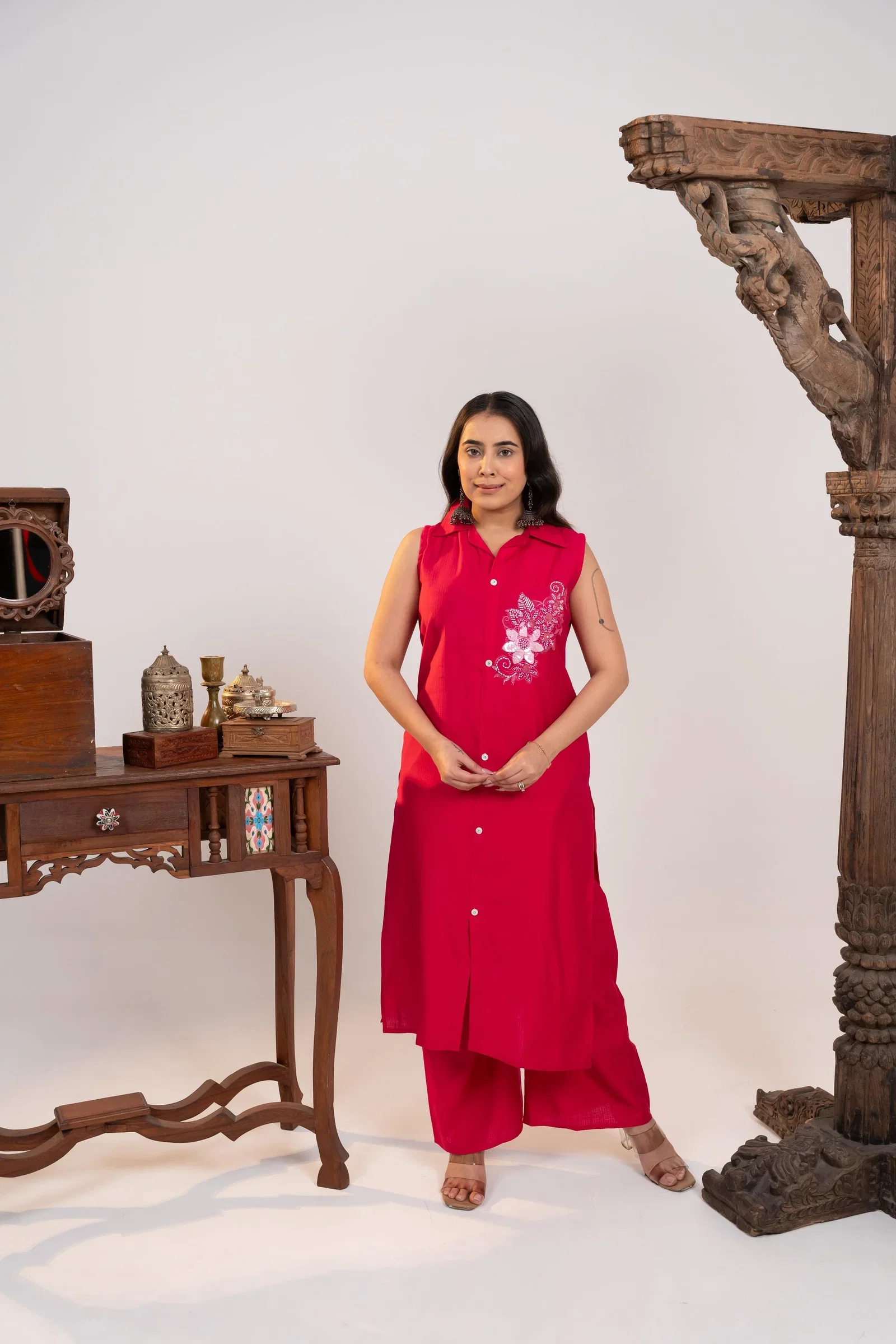 Naisha K 891 Berlin Hand Worked Kurti With Bottom